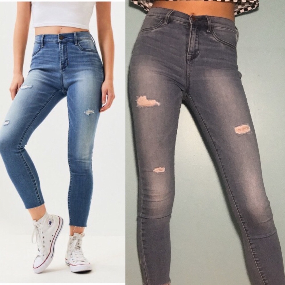 PacSun Allan Blue High Rise Ankle Jeggings